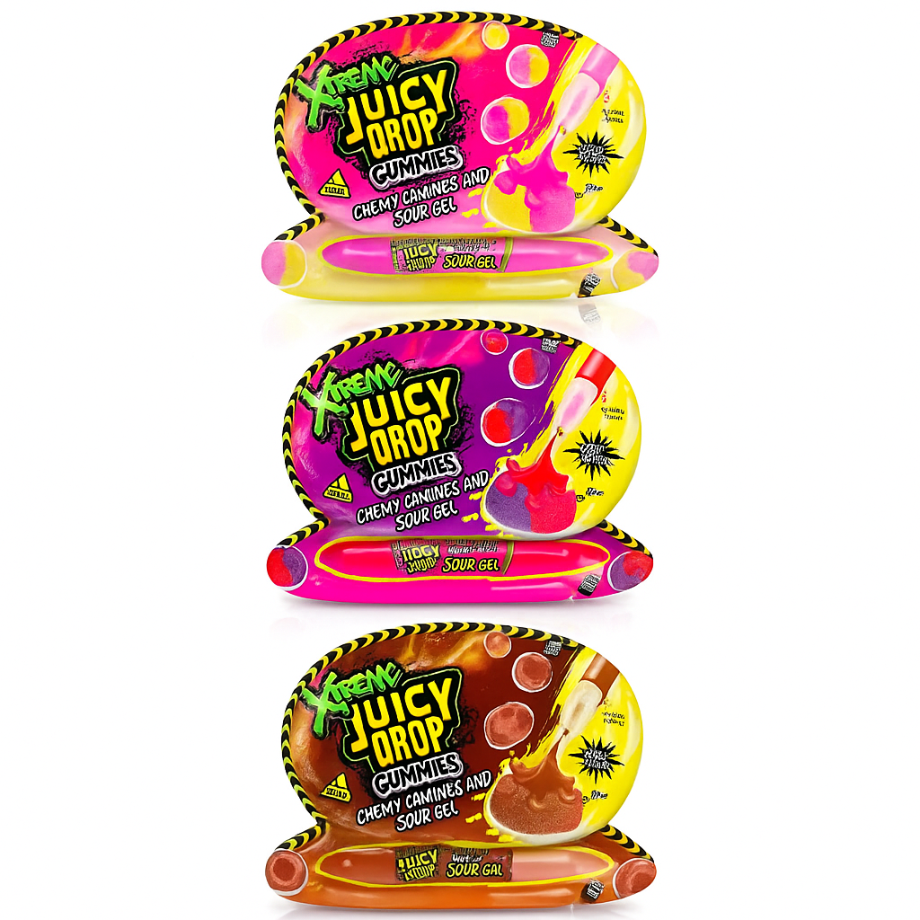 Bazooka Juicy Drop Gummies Xtreme - MyCandyShop