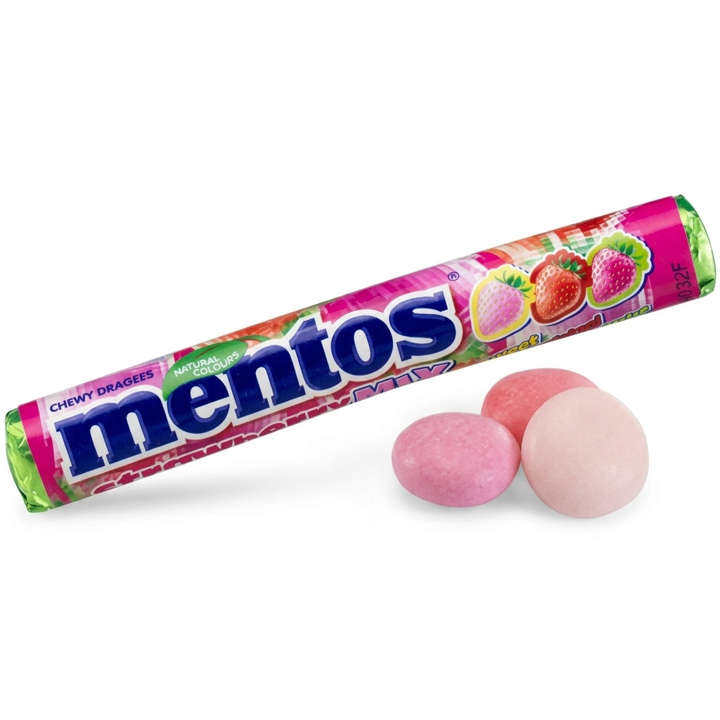 Mentos Strawberry Mix – Bonbons Fruités à la Fraise