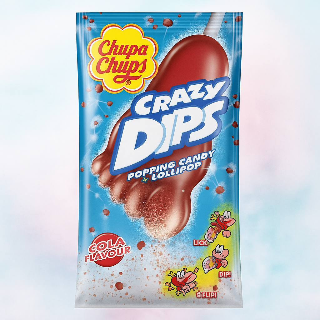 Chupa Chups Popping Candy & Lollipop Crazy Dips Cola
