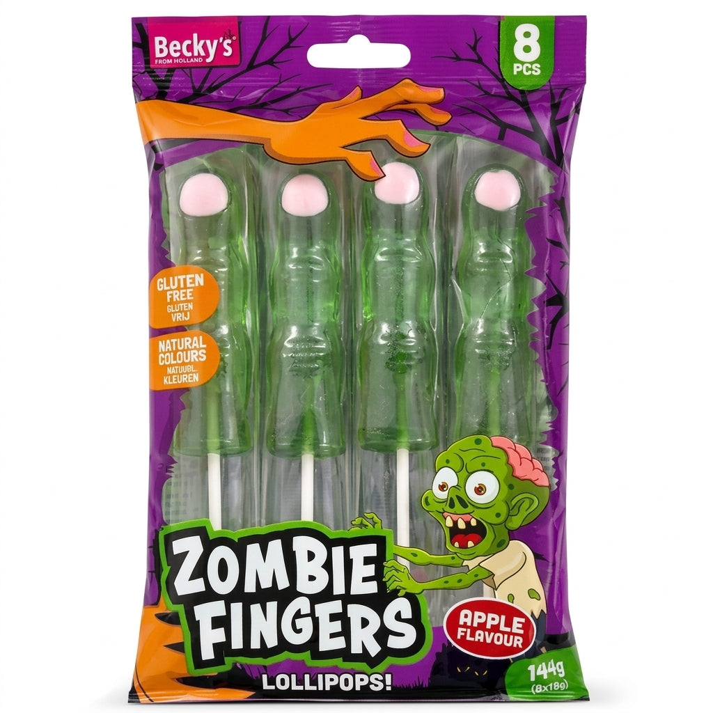 Sucettes Doigts de Zombie (8pcs) - Becky's