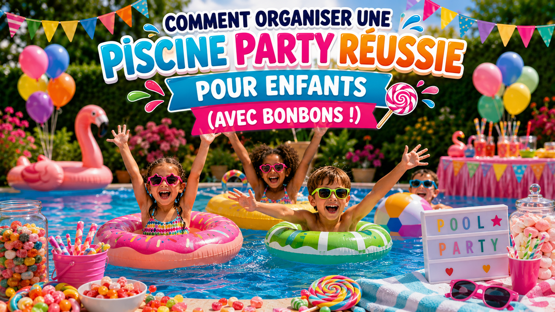 Comment organiser une piscine party réussie pour enfants (avec bonbons !)