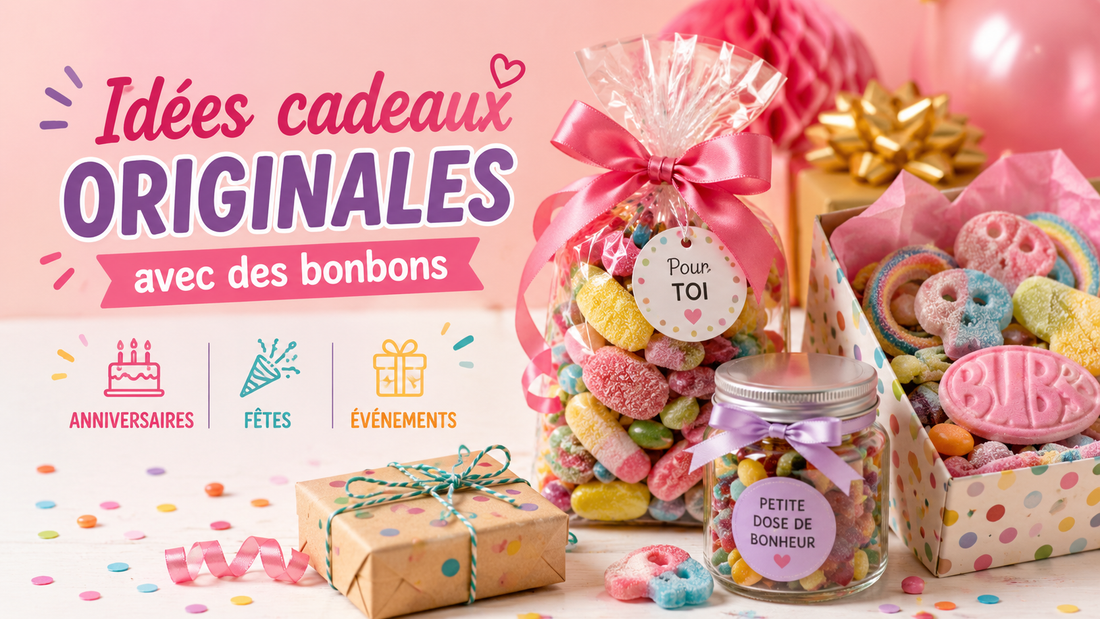 Idées cadeaux originales avec des bonbons (anniversaires, fêtes, événements)