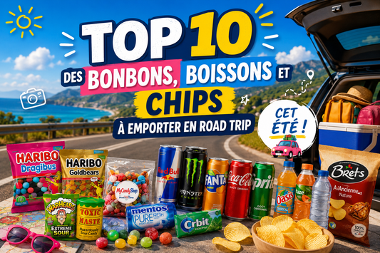 Top 10 des bonbons, boissons et chips à emporter en road trip cet été