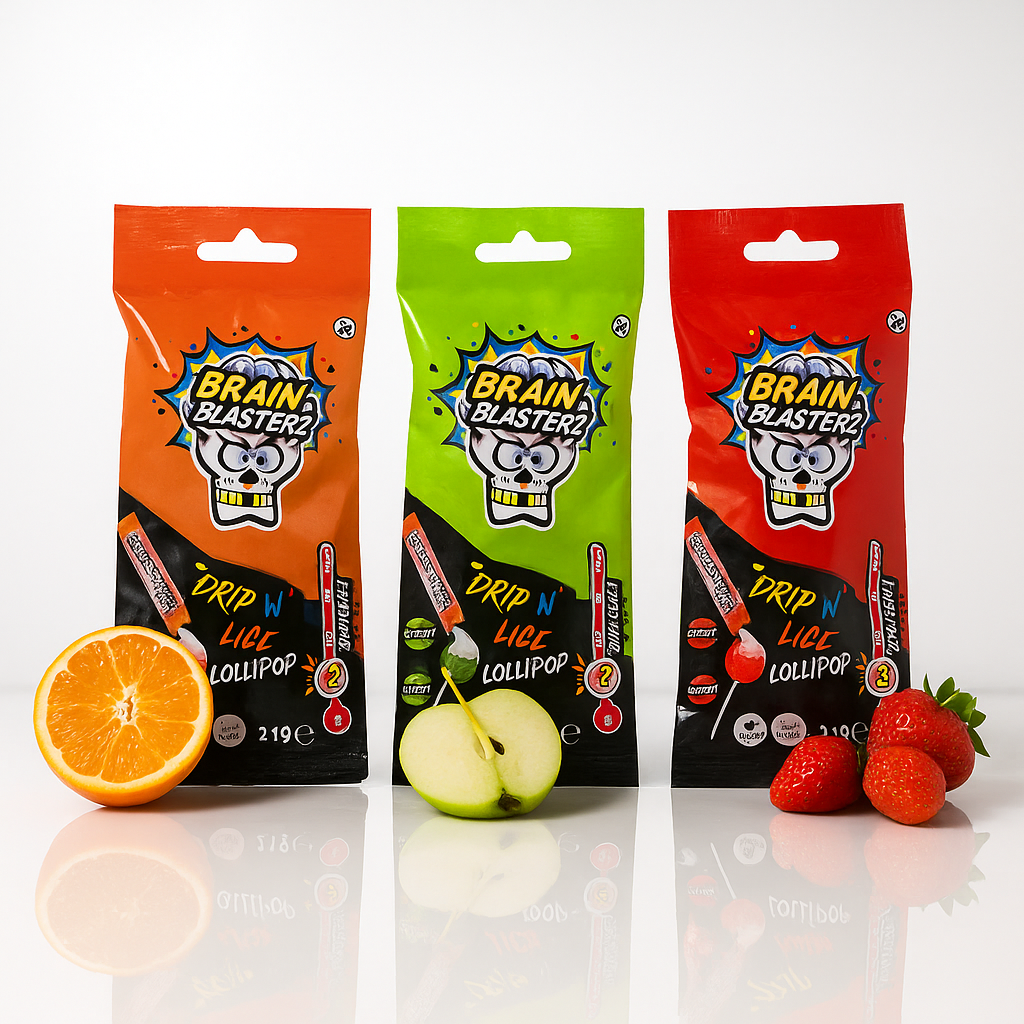 Brain Blasterz Drip 'N' Lick Lollipop - MyCandyShop