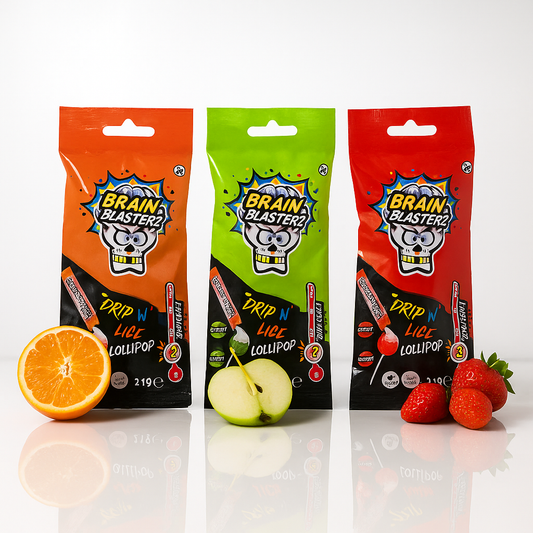 Brain Blasterz Drip 'N' Lick Lollipop - MyCandyShop
