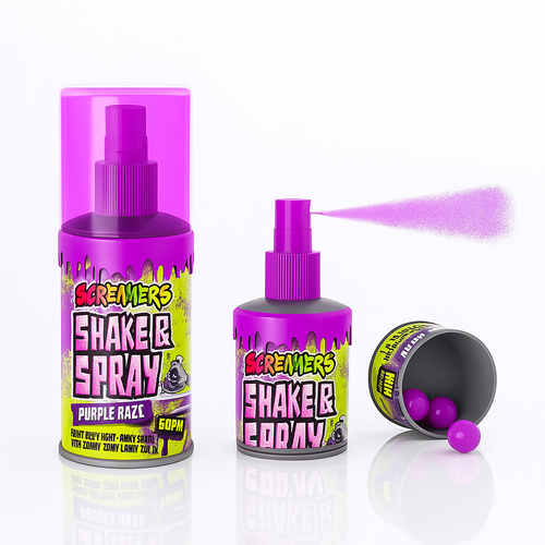 Zed Candy Screamers Shake & Spray Purple Razz - MyCandyShop