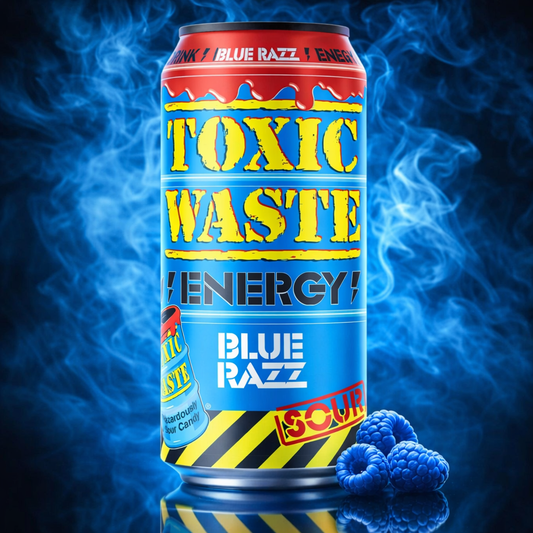 Toxic Waste Energy Blue Razz 500ml- Boisson Énergisante Framboise Bleue