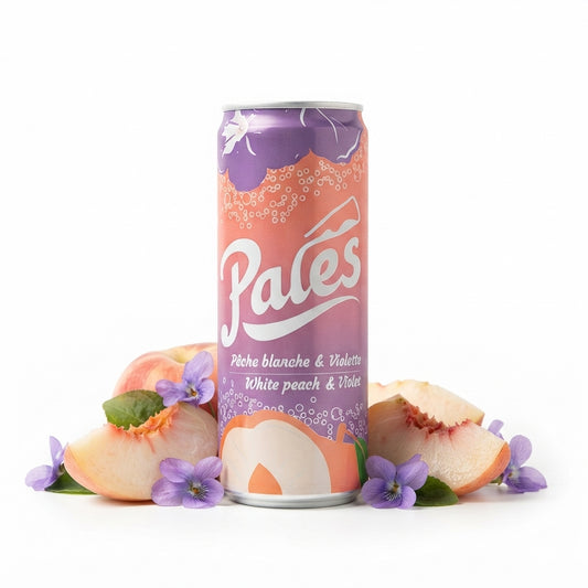 Pales Boisson Pétillante - Pêche Blanche & Violette - MyCandyShop