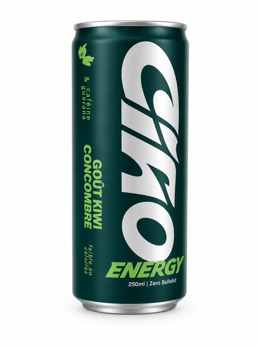 Ciao Energy Kiwi-Concombre – Canette 250ml