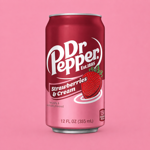 Dr Pepper & Strawberries Cream Soda 330ml
