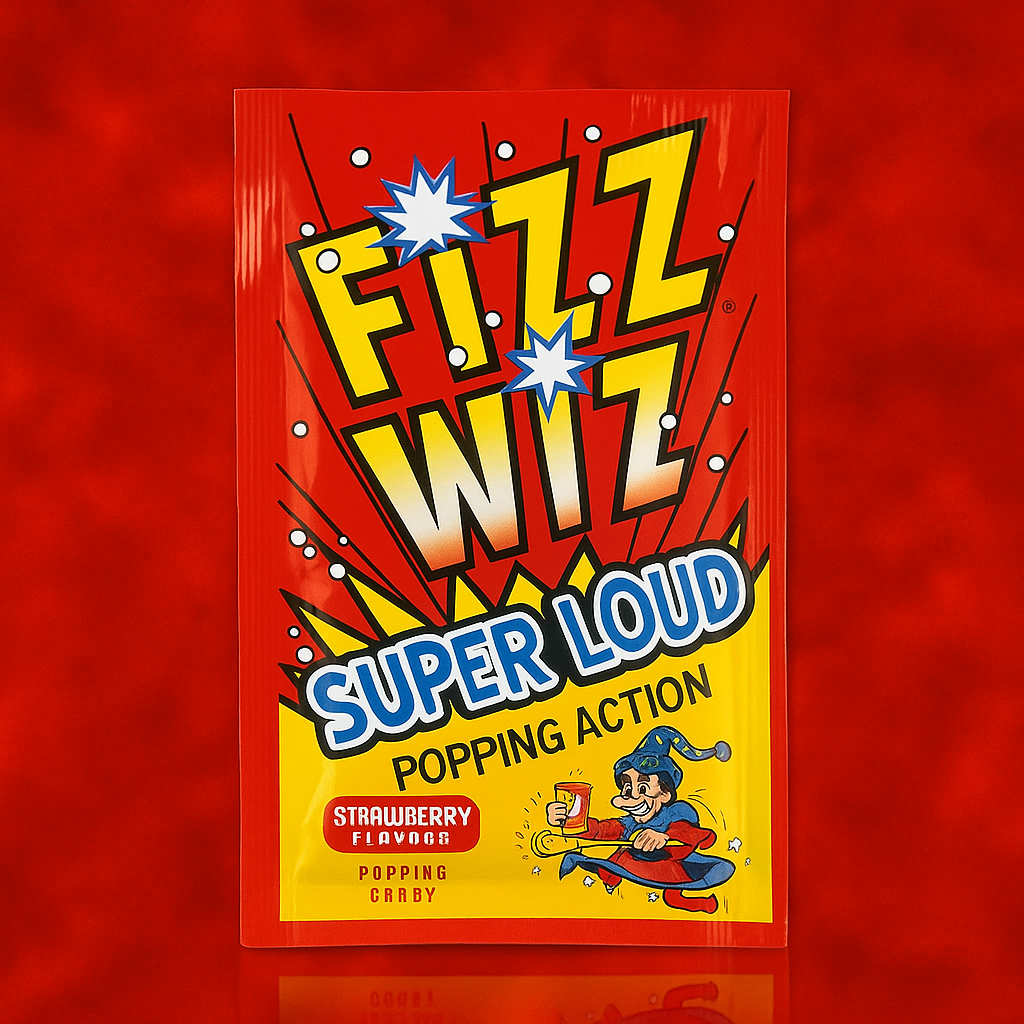 Fizz Wiz Popping Candy Strawberry - MyCandyShop