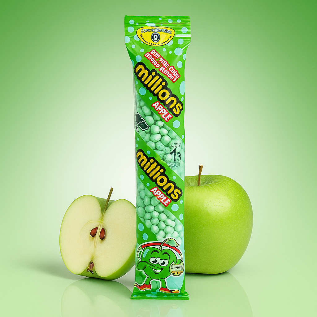 Millions Apple Tube 55gr - MyCandyShop