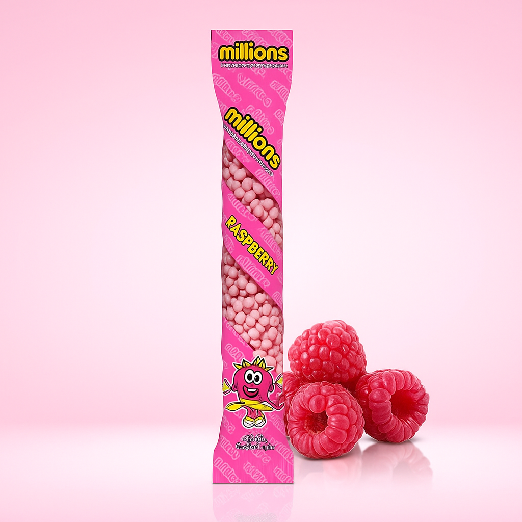 Millions Raspberry Tube 55gr - MyCandyShop