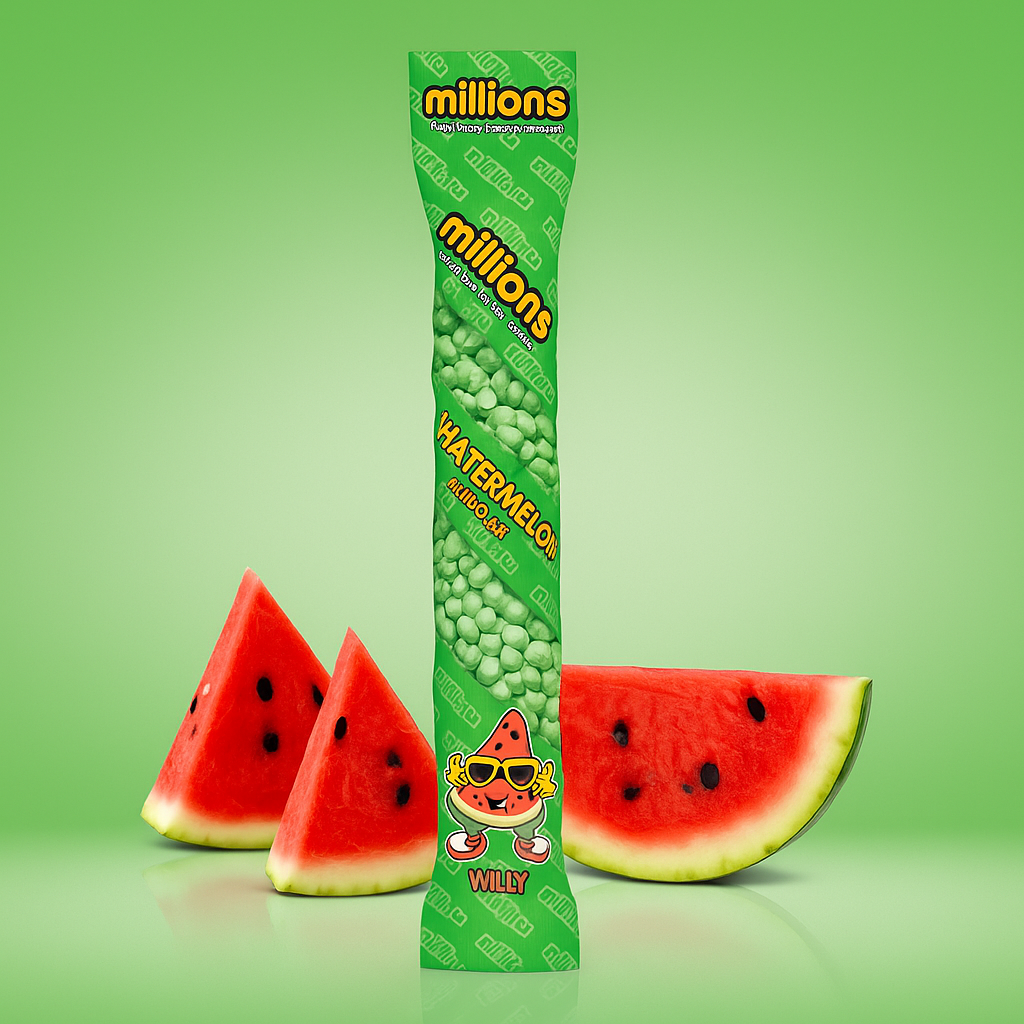 Millions Watermelon Tube 55gr - MyCandyShop