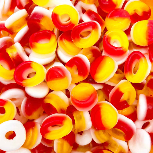 Minis Anneaux Pêche - 7 Jelly Sticks (100g)