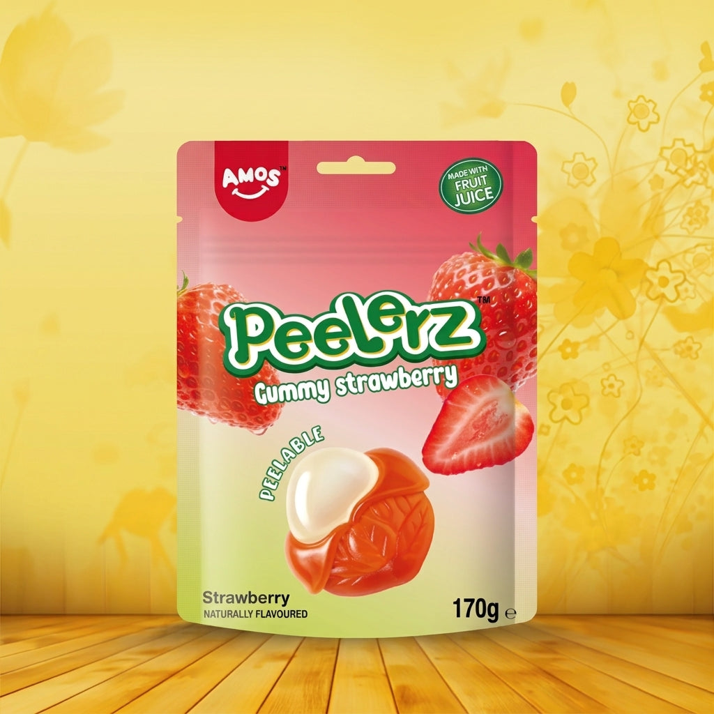 Amos Peelerz Gummy Strawberry - Fraise (170g)