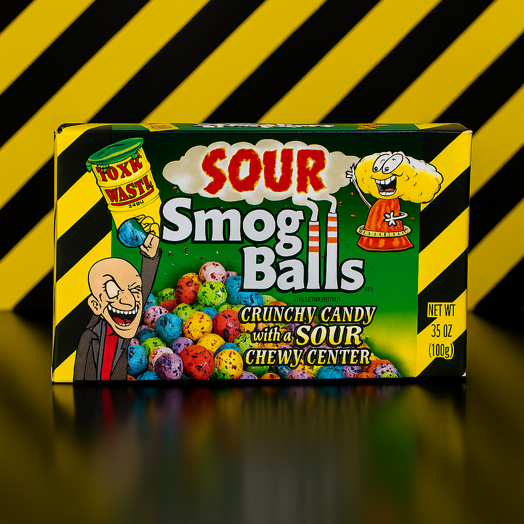 Toxic Waste Sour Smog Balls 84gr - MyCandyShop